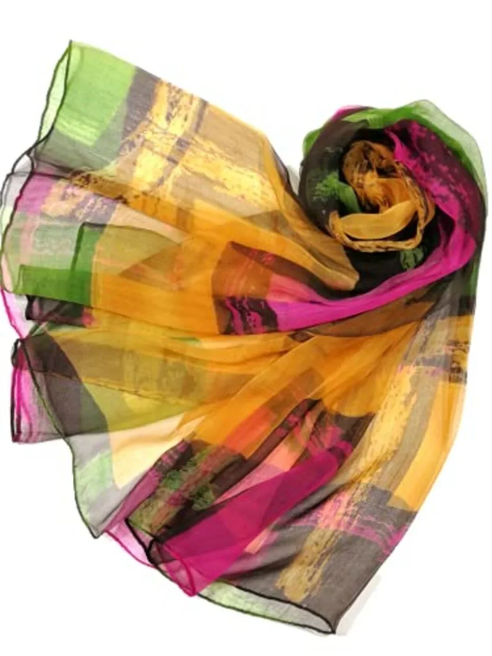 Mulberry Silk Blend Oblong Scarf - 62x40 inches